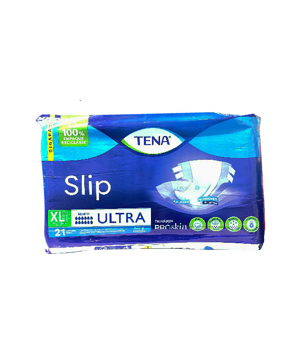 PAÑALES TENA SLIP ULTRA TALLA XL BOLSA X 21 UNS